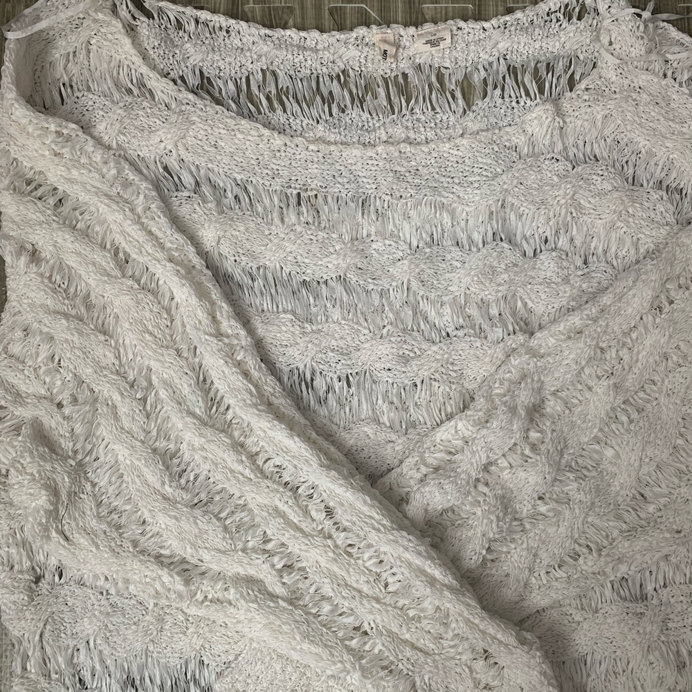 Moth (Anthropologie) Open Knit Tunic Sweater Sz. L